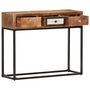 Voir la diapositive 2 : VIDAXL Table console Dore 90x30x75 cm Bois de recuperation massif