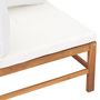 Voir la diapositive 5 : VIDAXL Canapes d'angle 2 pcs avec coussins creme Bois de teck solide