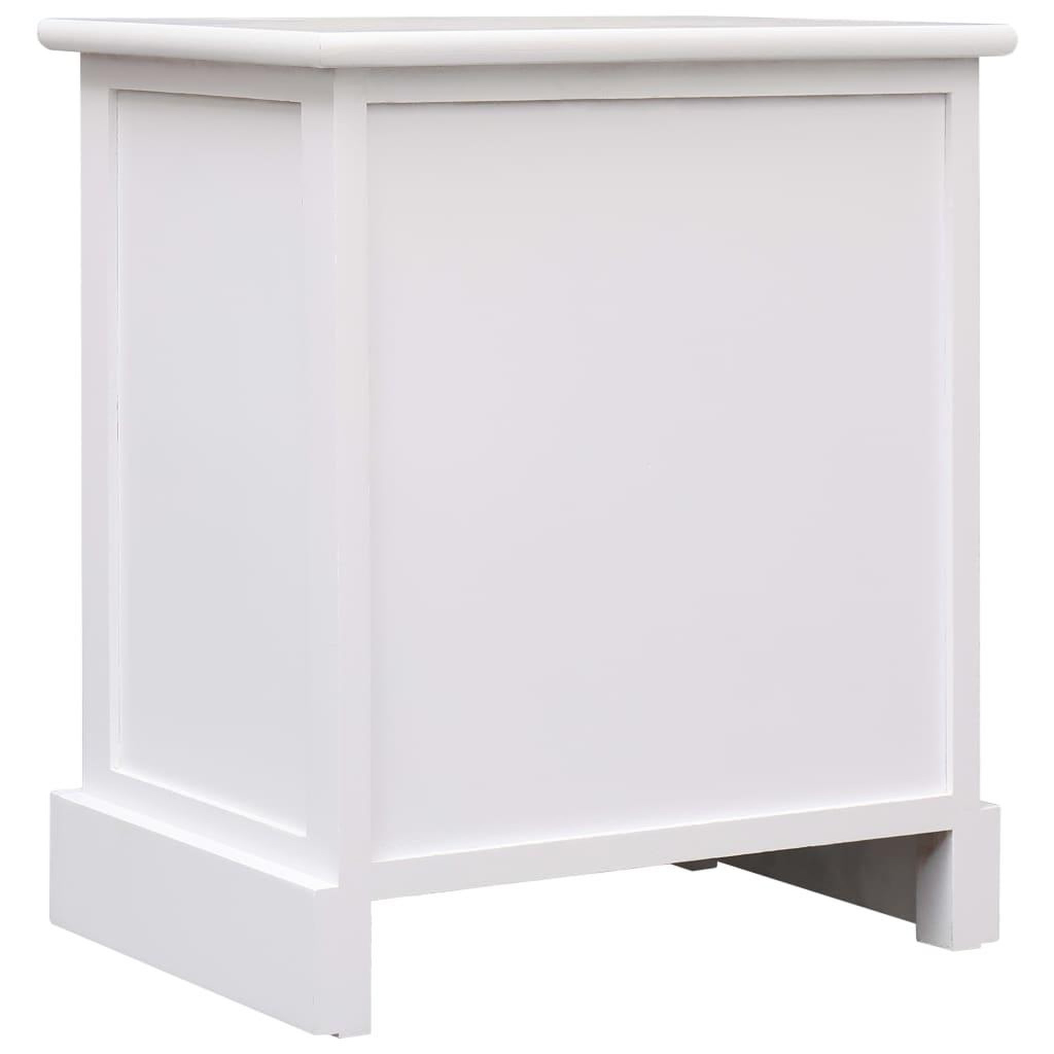 Voir la diapositive 4 : VIDAXL Table de chevet Gris 38x28x45 cm Bois de Paulownia