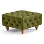 Voir la diapositive 3 : LISA DESIGN Walter - pouf chesterfield en velours - pieds bois