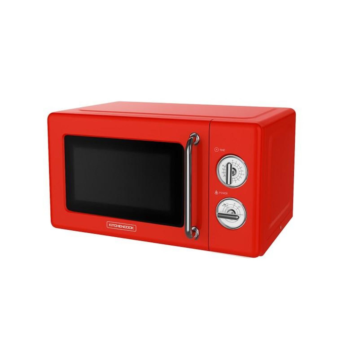 KITCHENCOOK Kitchencook - Kmo20 Retro Red - Micro-ondes 20l Rétro - 700w - Commandes Mécaniques