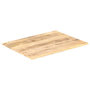 Voir la diapositive 2 : VIDAXL Dessus de table Bois de manguier solide 15-16 mm 70x60 cm