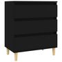 Voir la diapositive 2 : VIDAXL Buffet Noir 60x35x70 cm Bois d'ingenierie