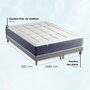 Voir la diapositive 5 : IDLITERIE Ensemble matelas ressort 7 zones KING STYLE, mémoire de forme, sommier, couette, oreillers
