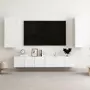VIDAXL Ensemble de meubles TV 5 pcs Blanc brillant Agglomere