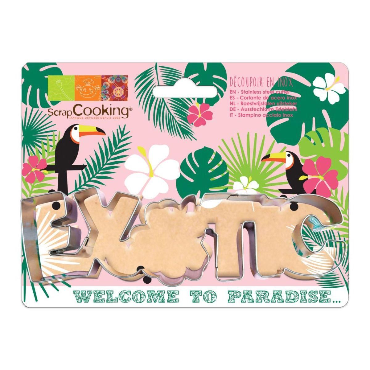 SCRAPCOOKING Emporte pièces inox Exotic