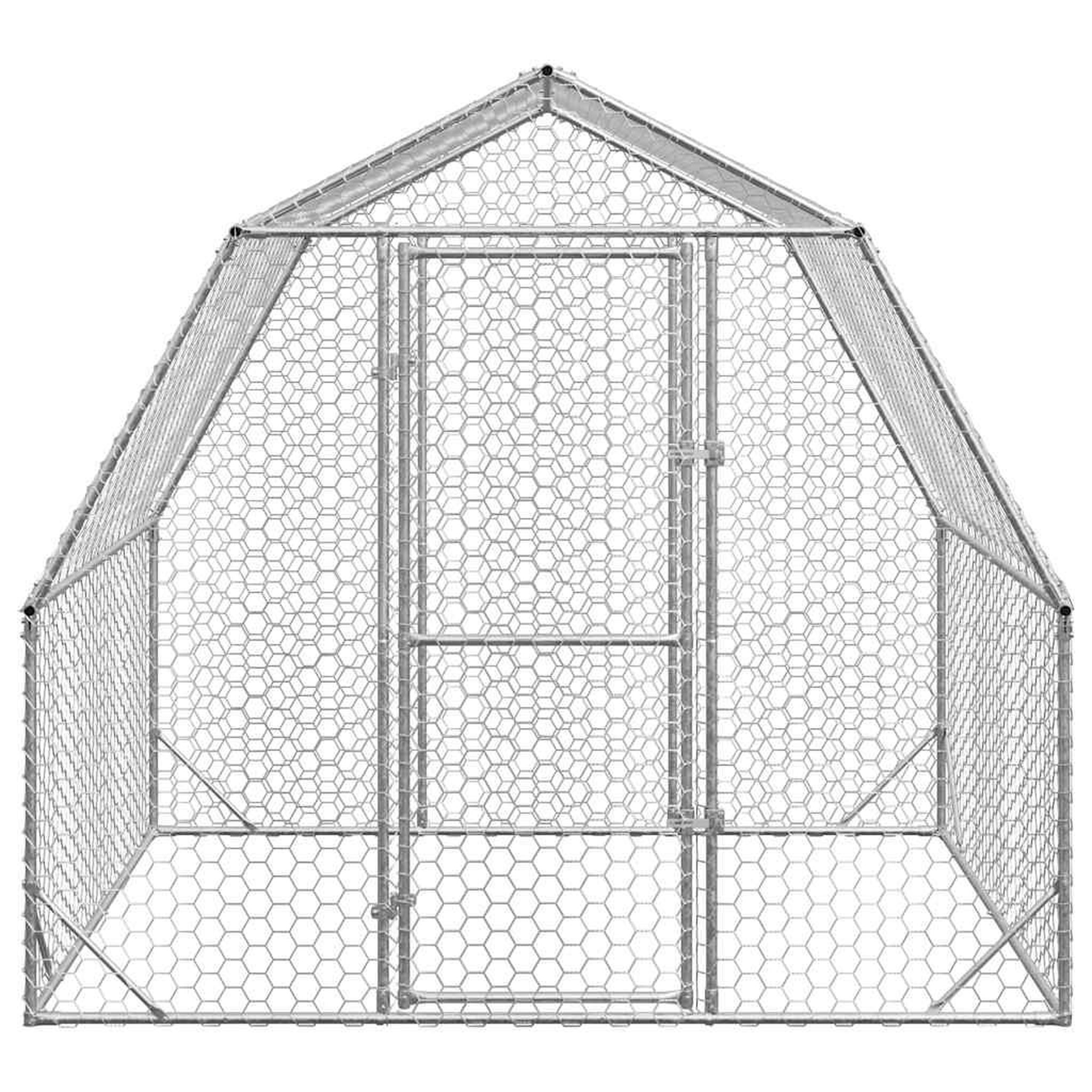 Voir la diapositive 3 : VIDAXL Poulailler 2,5x2x2,25 m acier galvanise