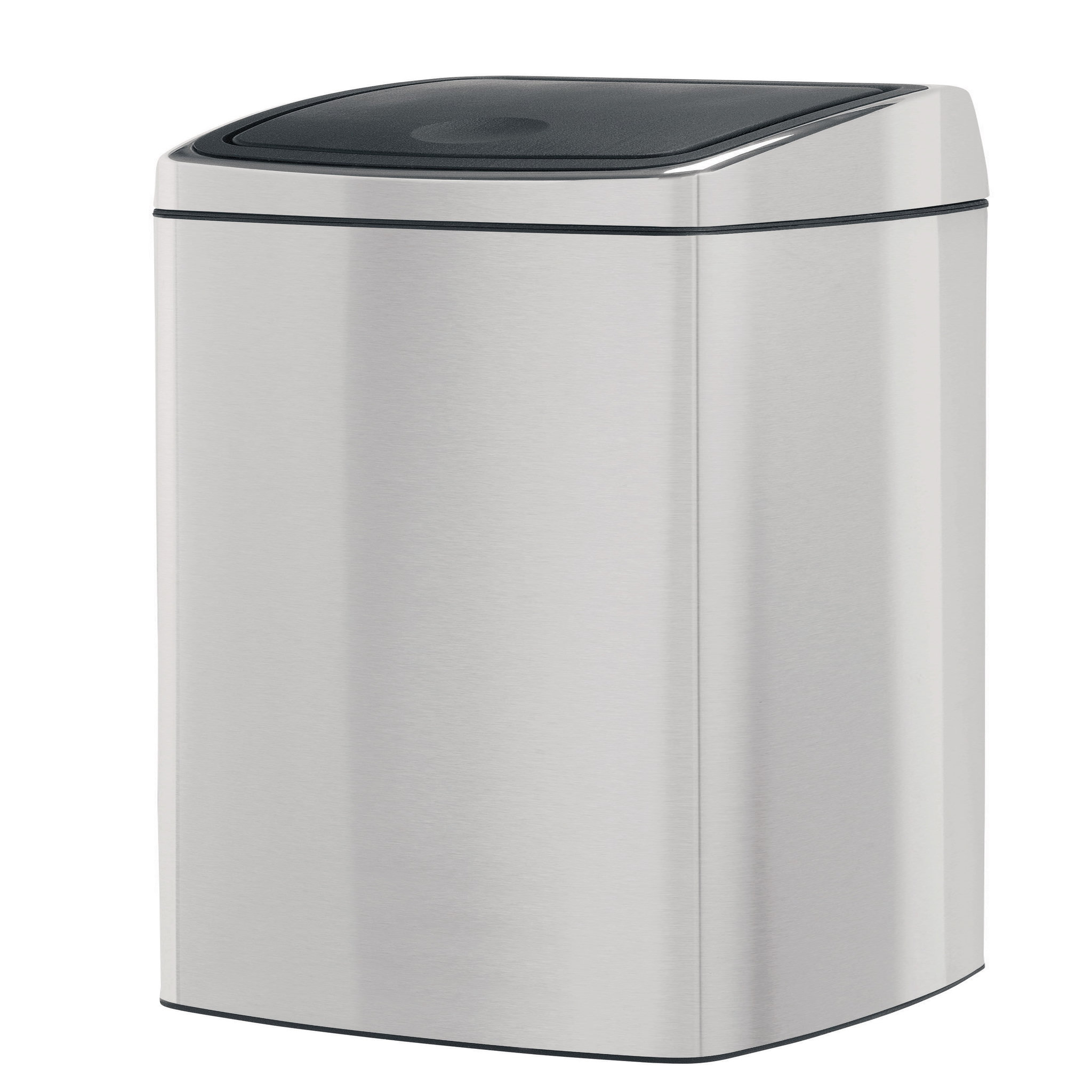 Voir la diapositive 2 : BRABANTIA Poubelle Touch Bin 25 Litres rectangulaire Matt Steel