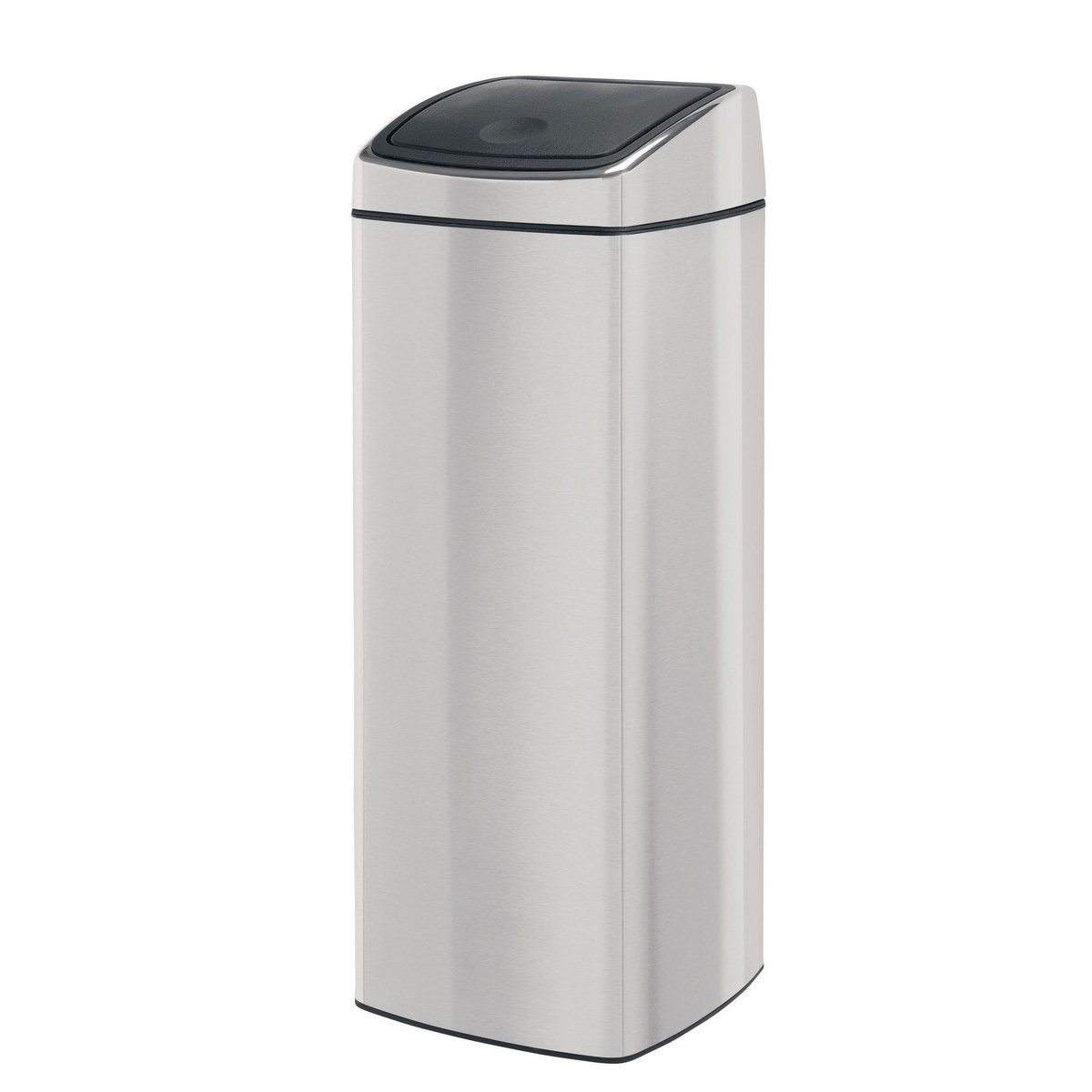 BRABANTIA Poubelle Touch Bin 25 Litres rectangulaire Matt Steel