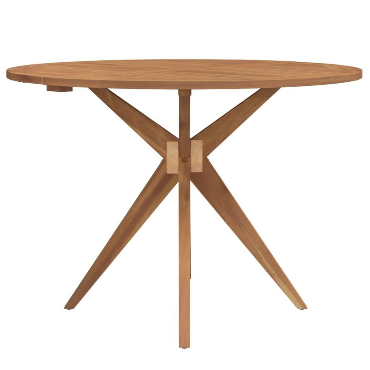 VIDAXL Table de jardin ronde Ø85x75 cm bois d'acacia solide