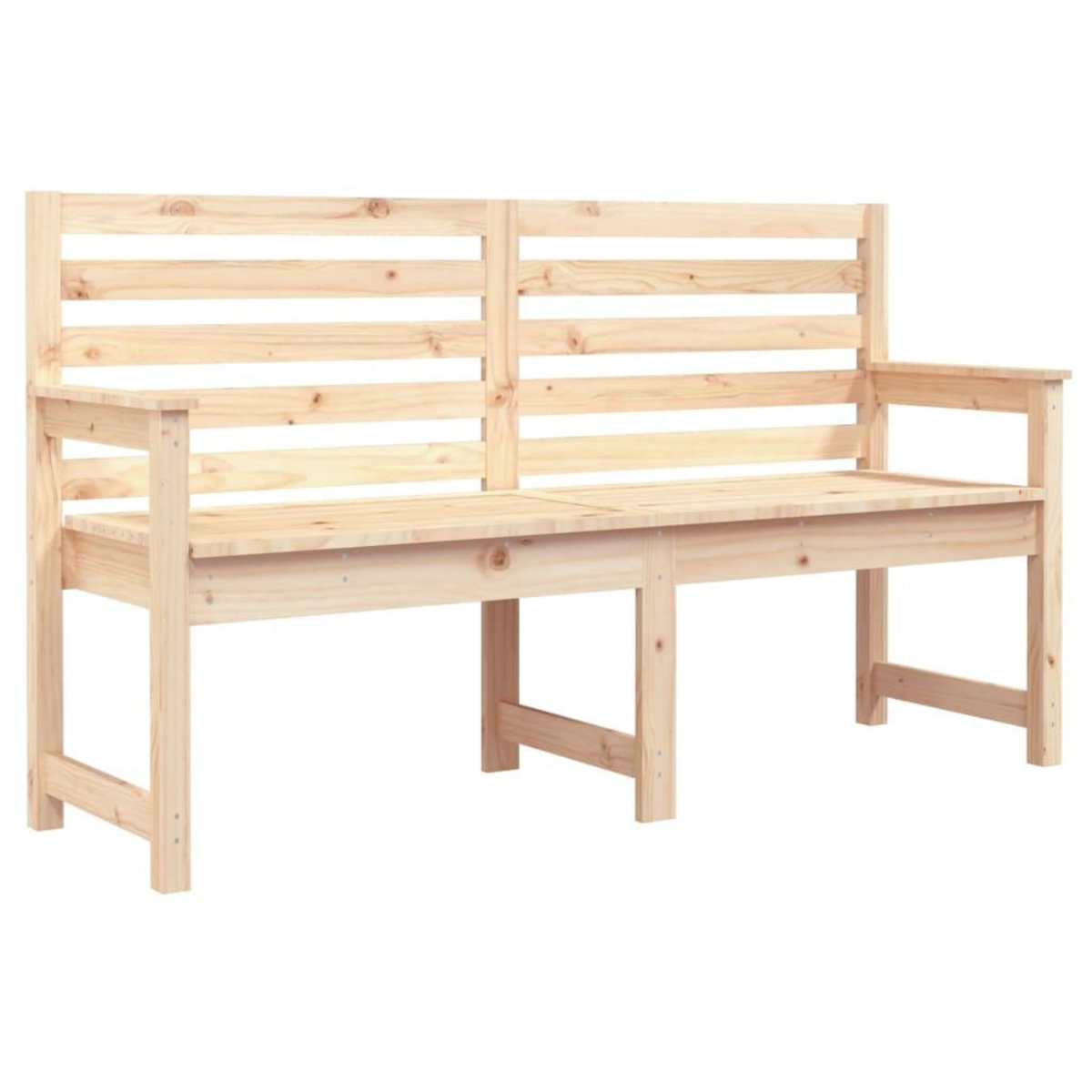 VIDAXL Banc de jardin 159,5x48x91,5 cm bois massif de pin