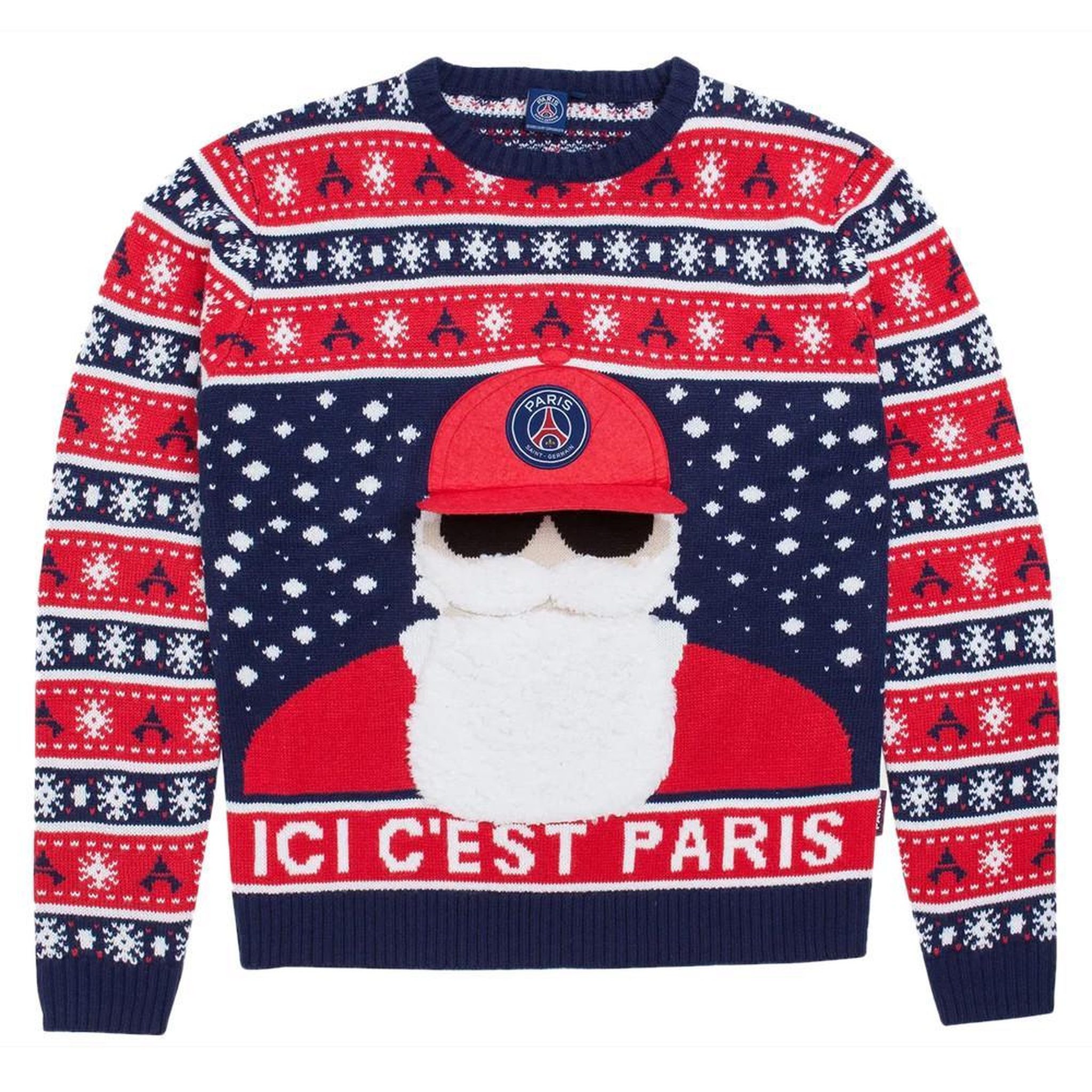 Voir la diapositive 1 : PSG PSG Pull de Noël /Marine Garçon Weeplay