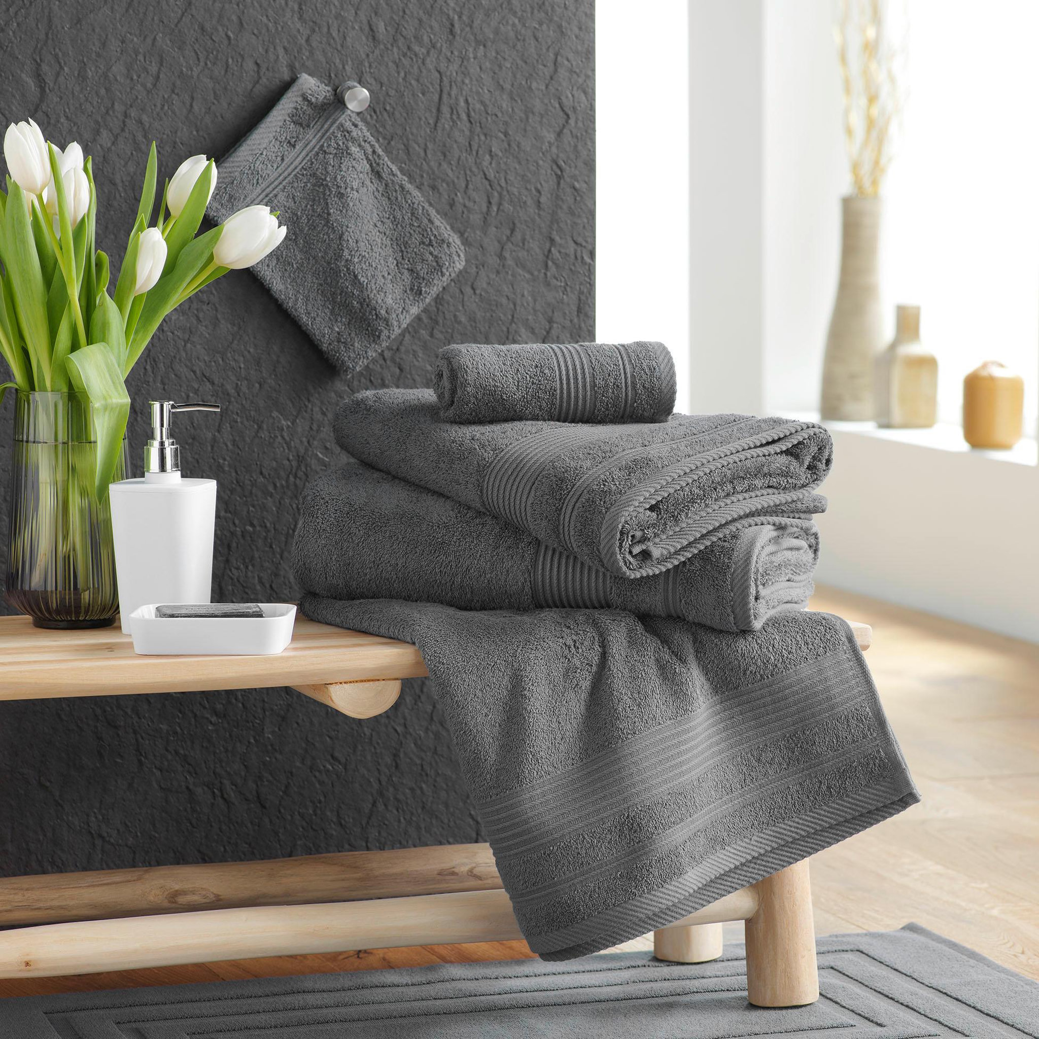Voir la diapositive 4 : Eden Serviette de toilette en coton tendresse