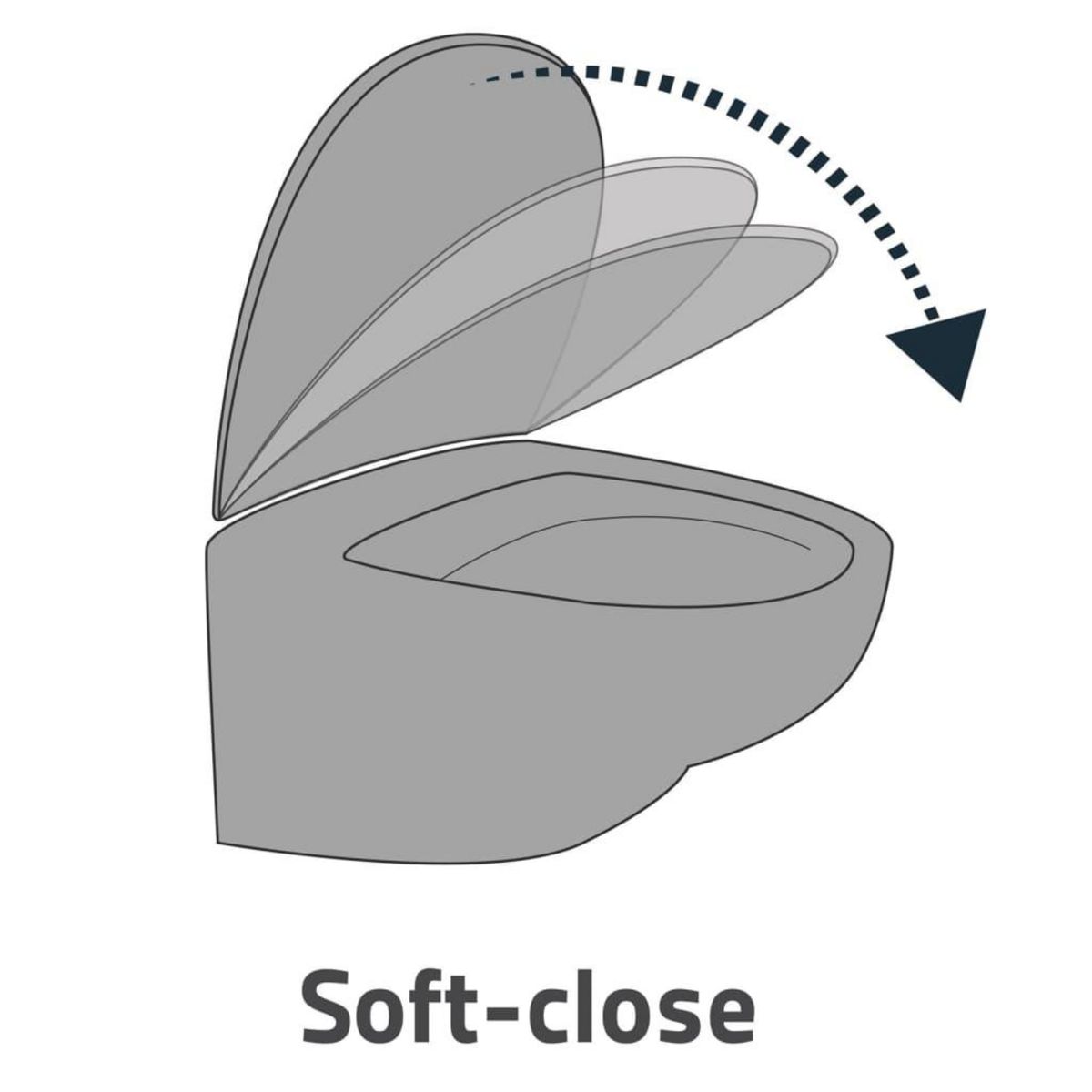 RIDDER RIDDER Siege de toilette a fermeture en douceur Memphis blanc mat