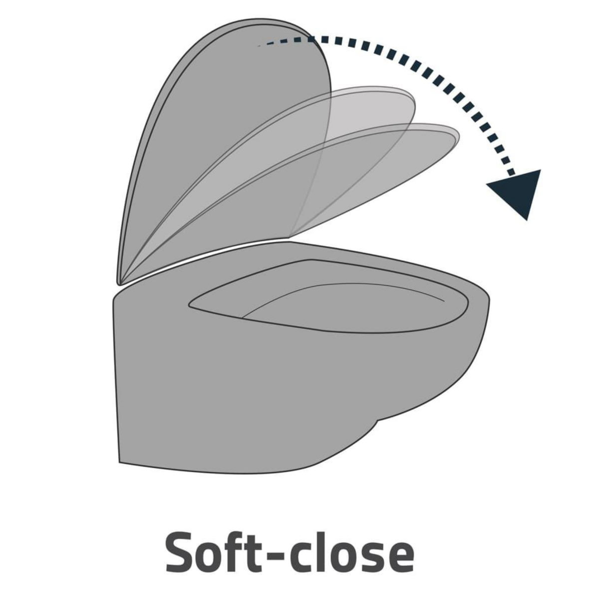 RIDDER RIDDER Siege de toilette a fermeture en douceur Memphis blanc mat