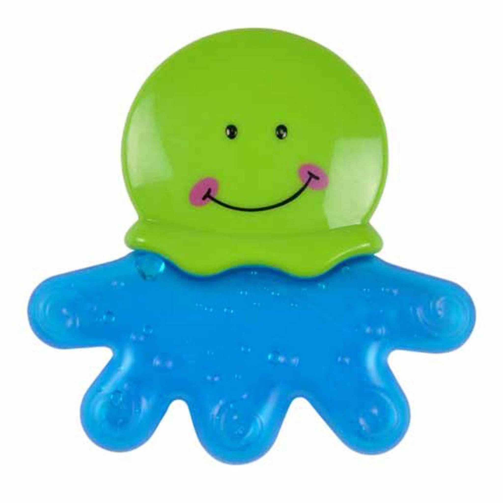 Voir la diapositive 1 : HOMEA Anneau de dentition réfrigérant  pieuvre  7cm vert