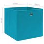 Voir la diapositive 5 : VIDAXL Boîtes de rangement 10 pcs Tissu intisse 28x28x28 cm Bleu azure