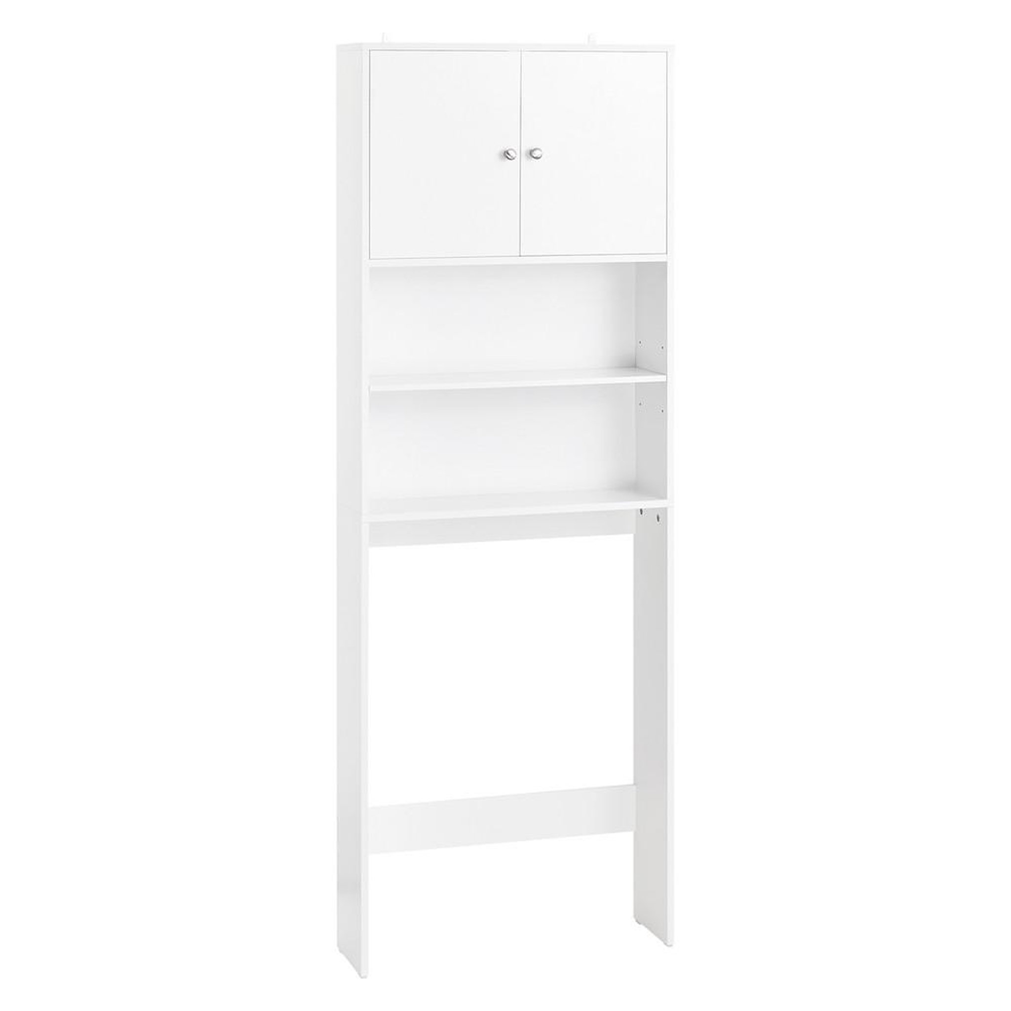 SOBUY SoBuy - Colonne De Salle De Bain à deux portes - Blanc - 65x20x182cm - Minimaliste - BZR165-W