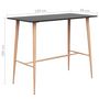 Voir la diapositive 5 : VIDAXL Table de bar Noir 120x60x105 cm