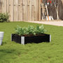 Voir la diapositive 1 : VIDAXL Jardiniere noir 80x60 cm bois massif de pin