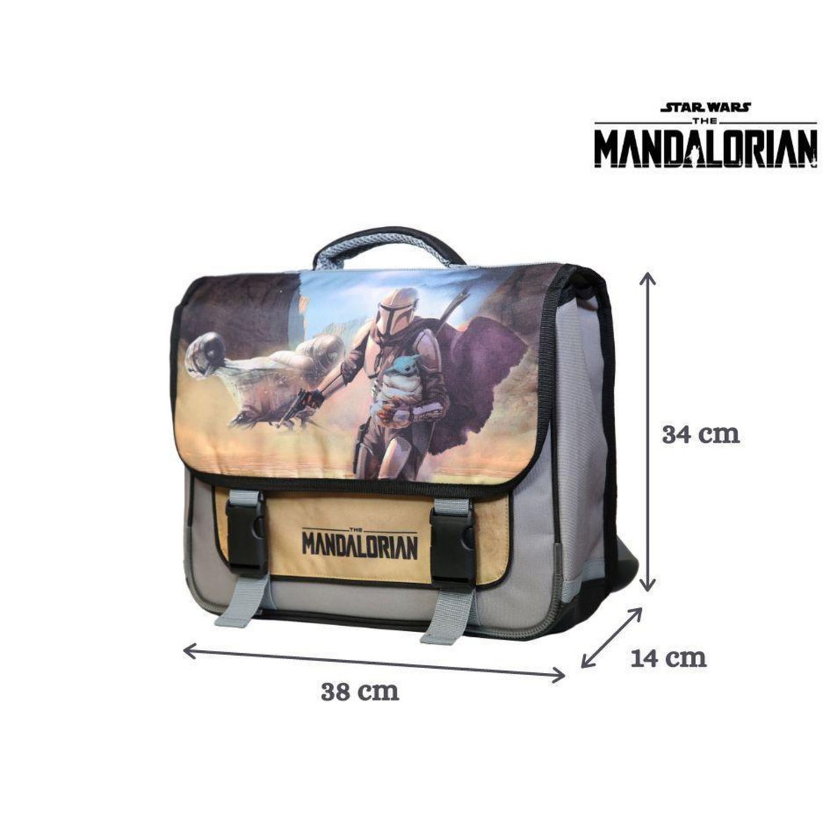 Bagtrotter BAGTROTTER Cartable 38 cm Baby Yoda Disney Star Wars / The Mandalorian Multicolore