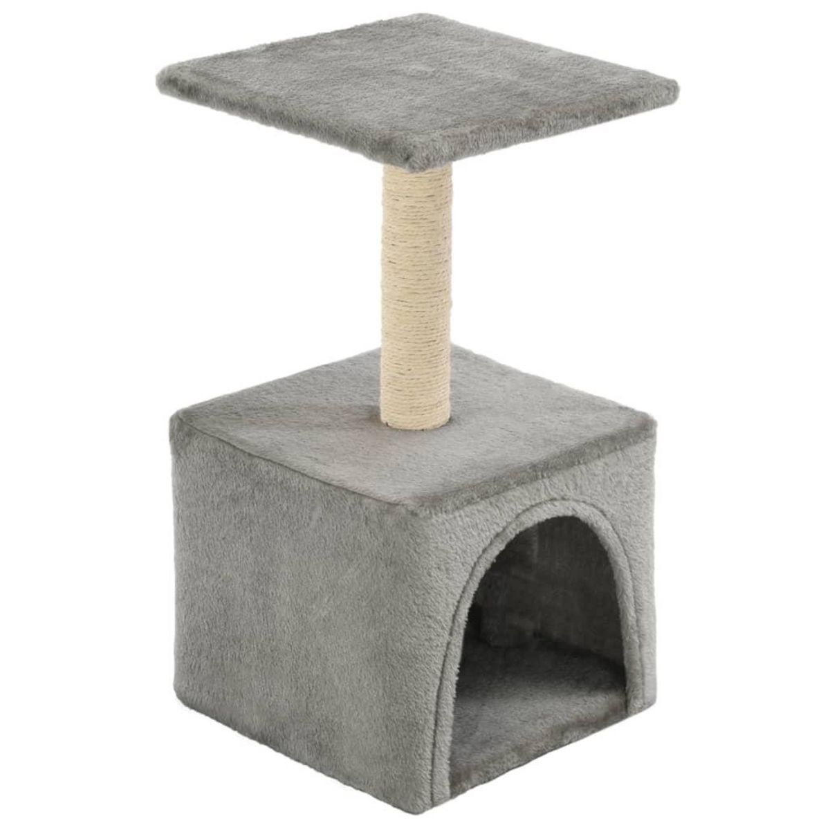VIDAXL Arbre a chat avec griffoirs en sisal 55 cm Gris