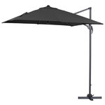 Habitat et Jardin Parasol jardin déporté alu  Sun 3  3 x 3 m - Noir