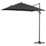 Voir la diapositive 1 : Habitat et Jardin Parasol jardin déporté alu  Sun 3  3 x 3 m - Noir