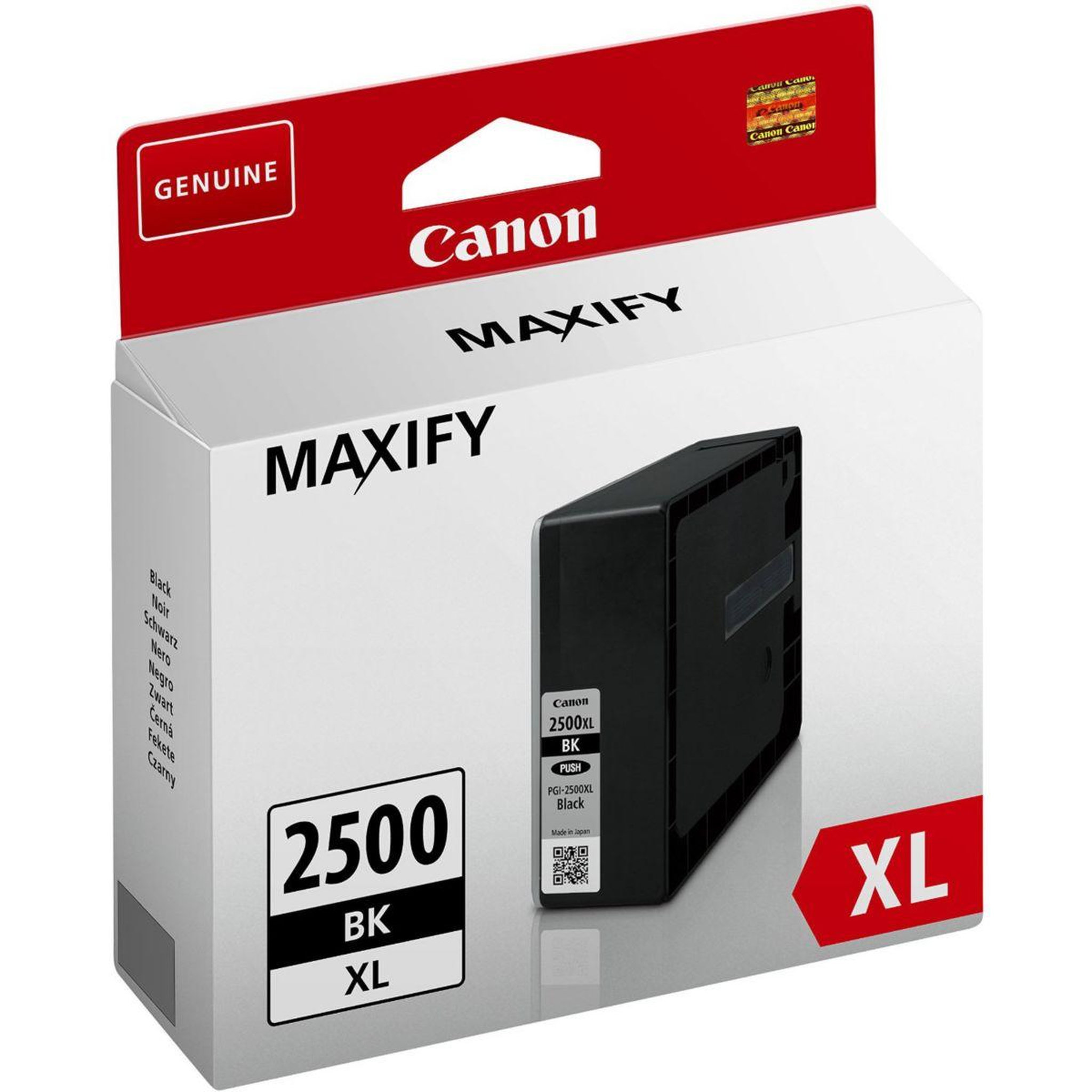 Canon Cartouche d'encre Originale PGI-2500 XL Haute Capacité Noire Pigmentée - 9250B001