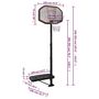 Voir la diapositive 6 : VIDAXL Support de basket-ball Noir 258-363 cm Polyethylene