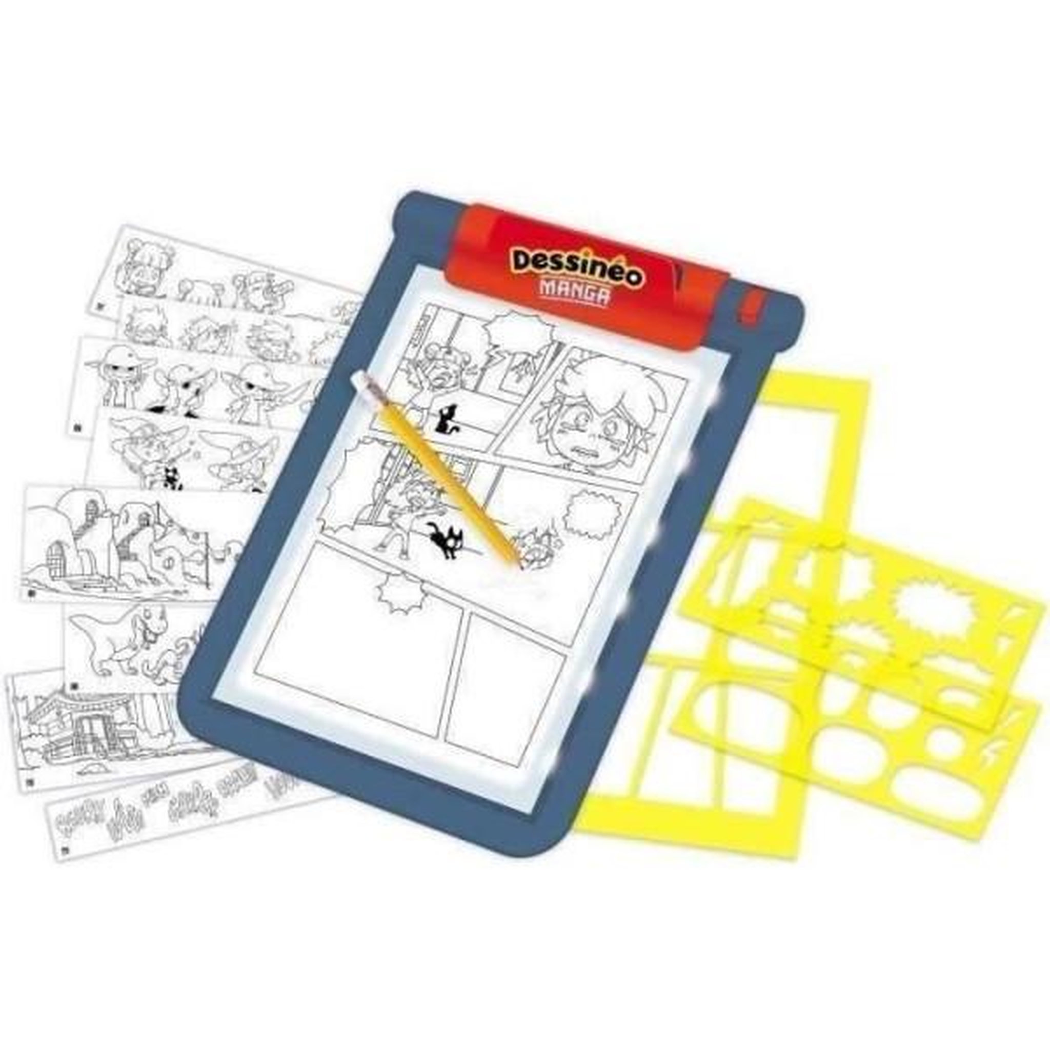 Voir la diapositive 3 : Nathan Jeu créatif - nathan - dessinéo manga - tablette lumineuse pour créer des mangas