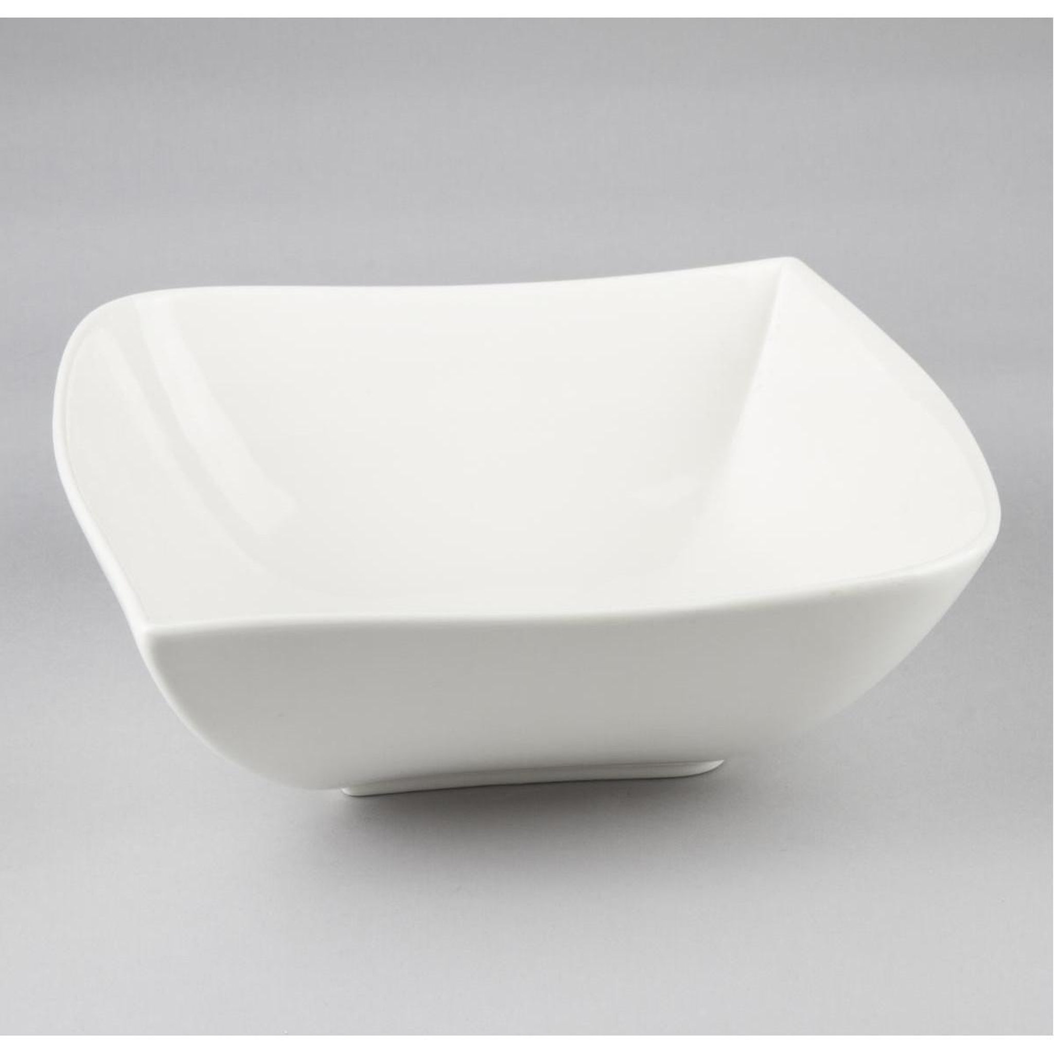 Voir la diapositive 4 : SECRET DE GOURMET Coupelle carrée  vague  13cm blanc