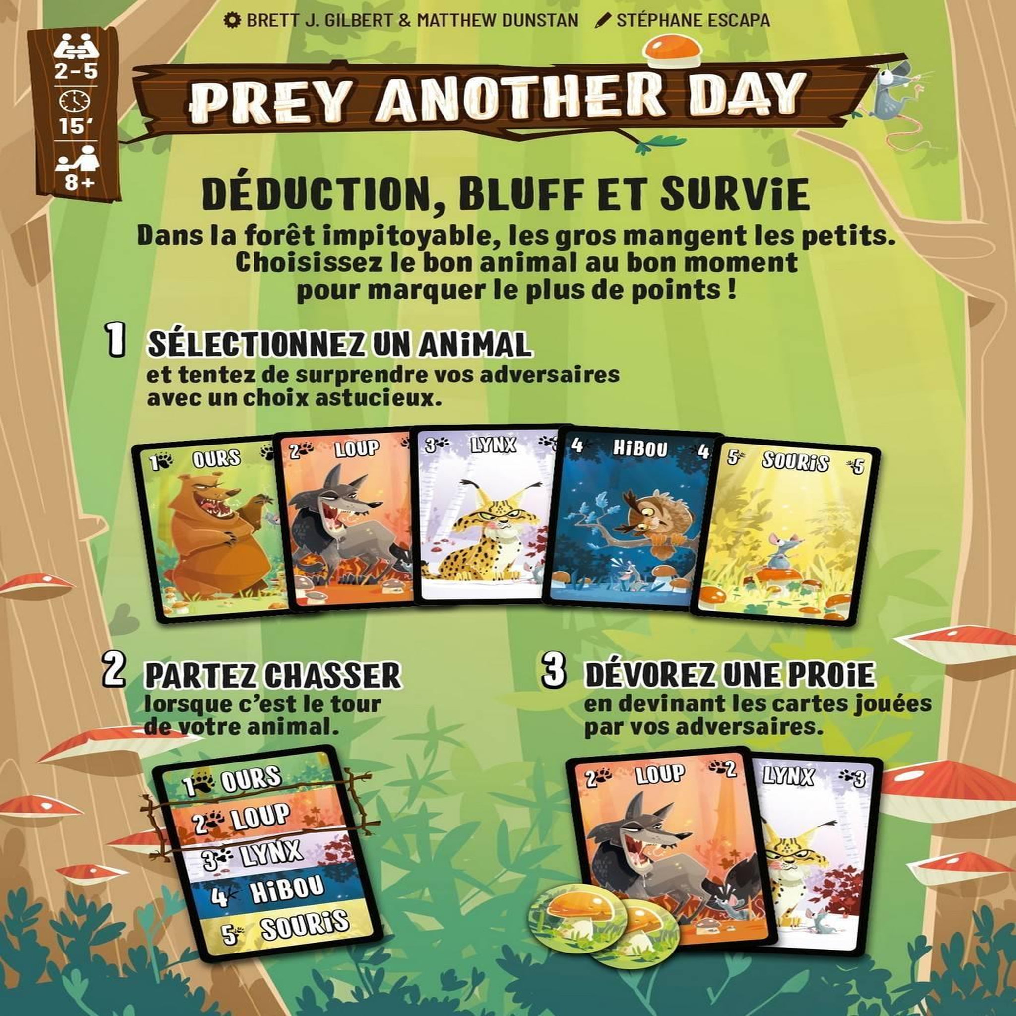 Voir la diapositive 3 : SPIELWISE Jeu d'ambiance Spielwiese Prey Another Day