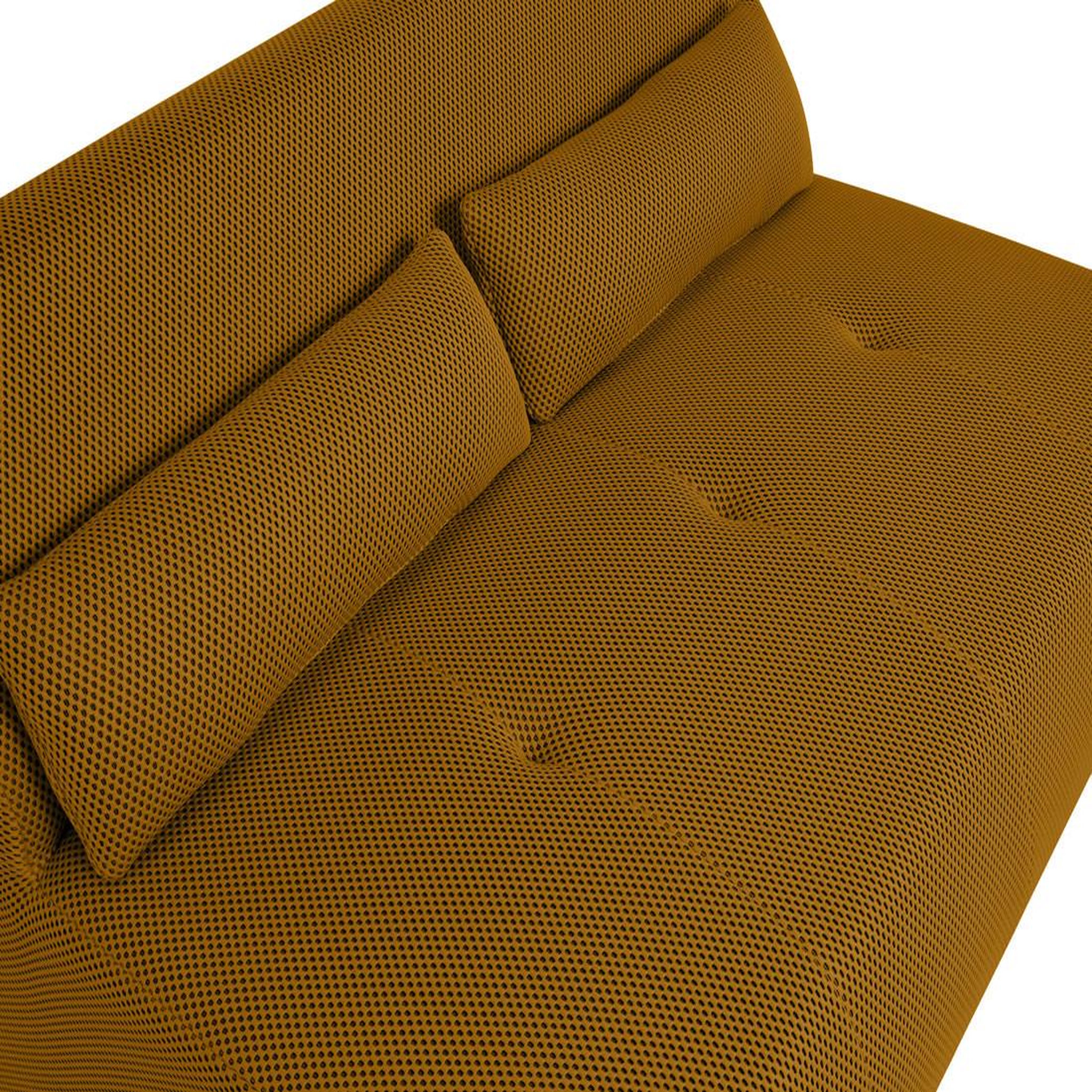 Voir la diapositive 5 : LISA DESIGN Onyx - canapé droit 2 places - en tissu mailles 3d