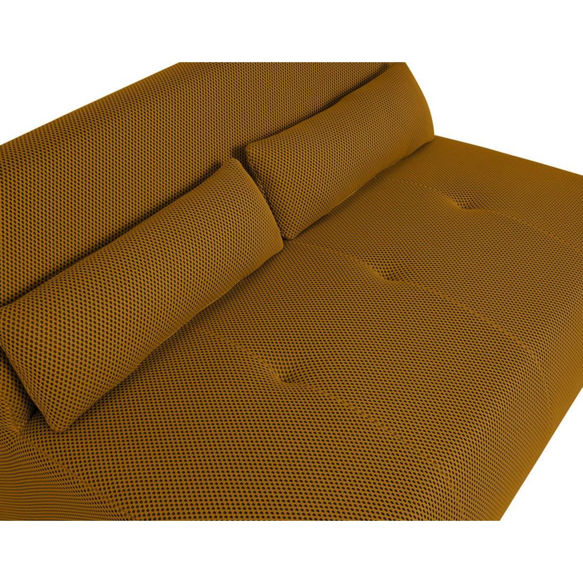 LISA DESIGN Onyx - canapé droit 2 places - en tissu mailles 3d