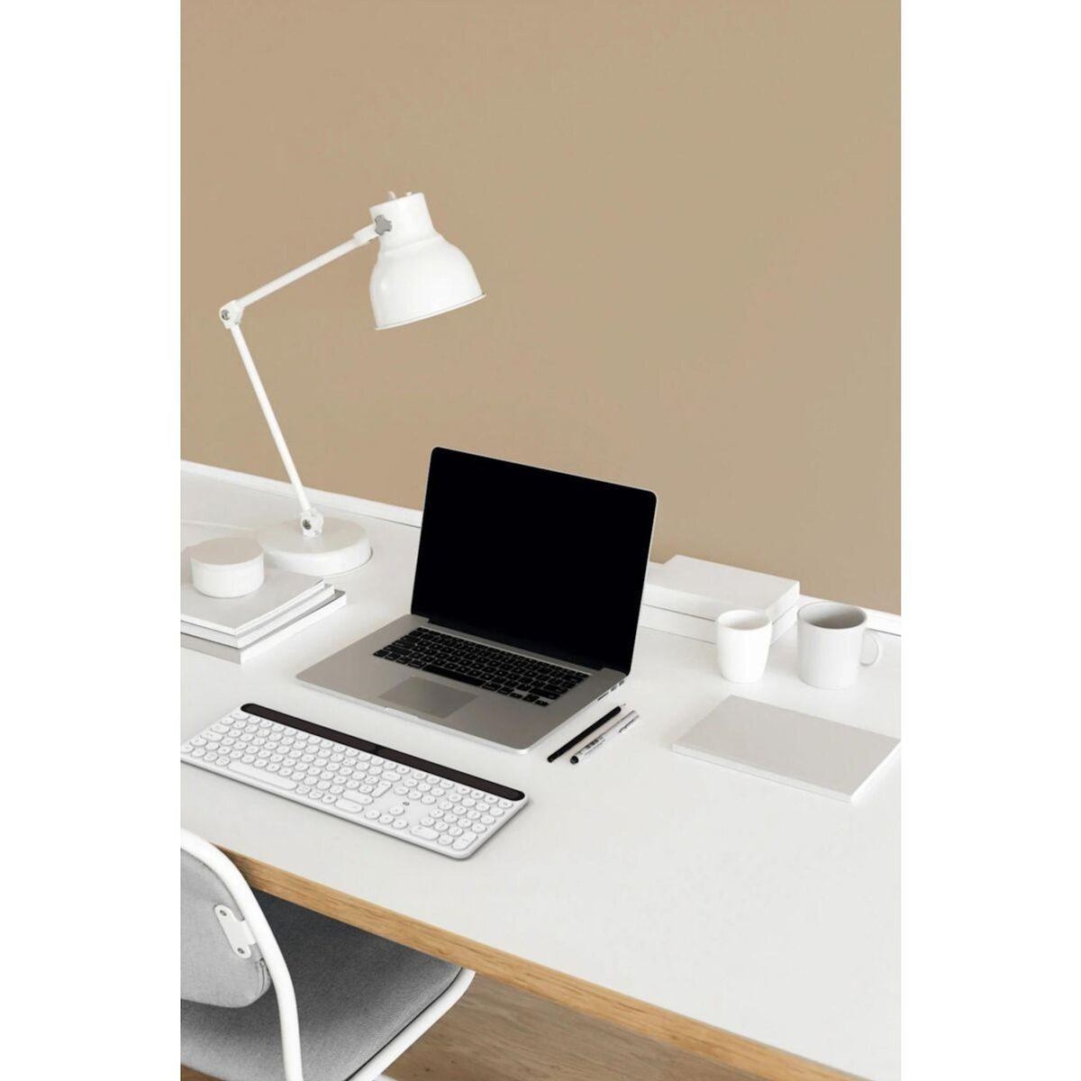 ESSENTIEL B Clavier sans fil Solaire SKW Blanc