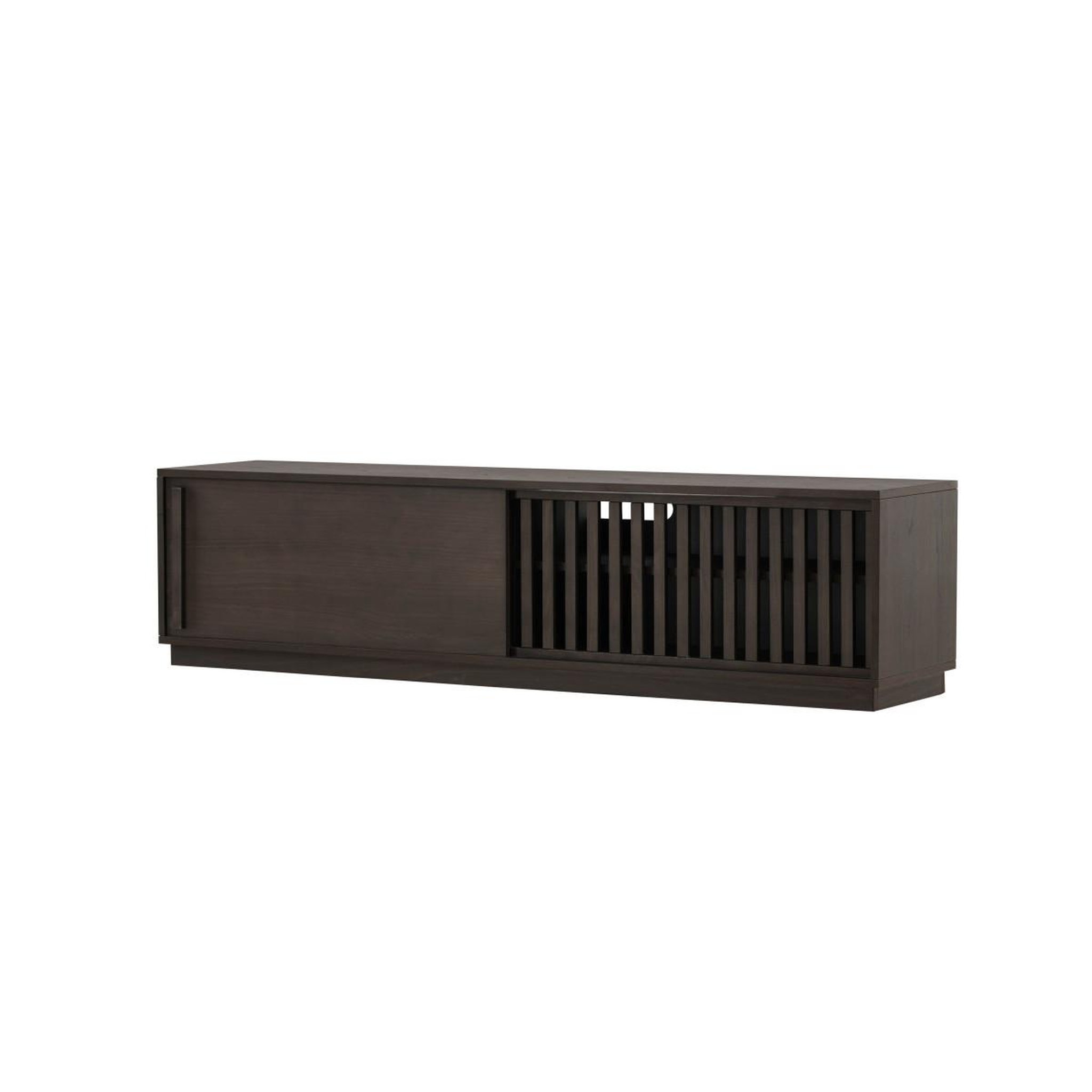 Voir la diapositive 5 : Paris Prix Meuble tv design nervuré  lugo  180cm marron