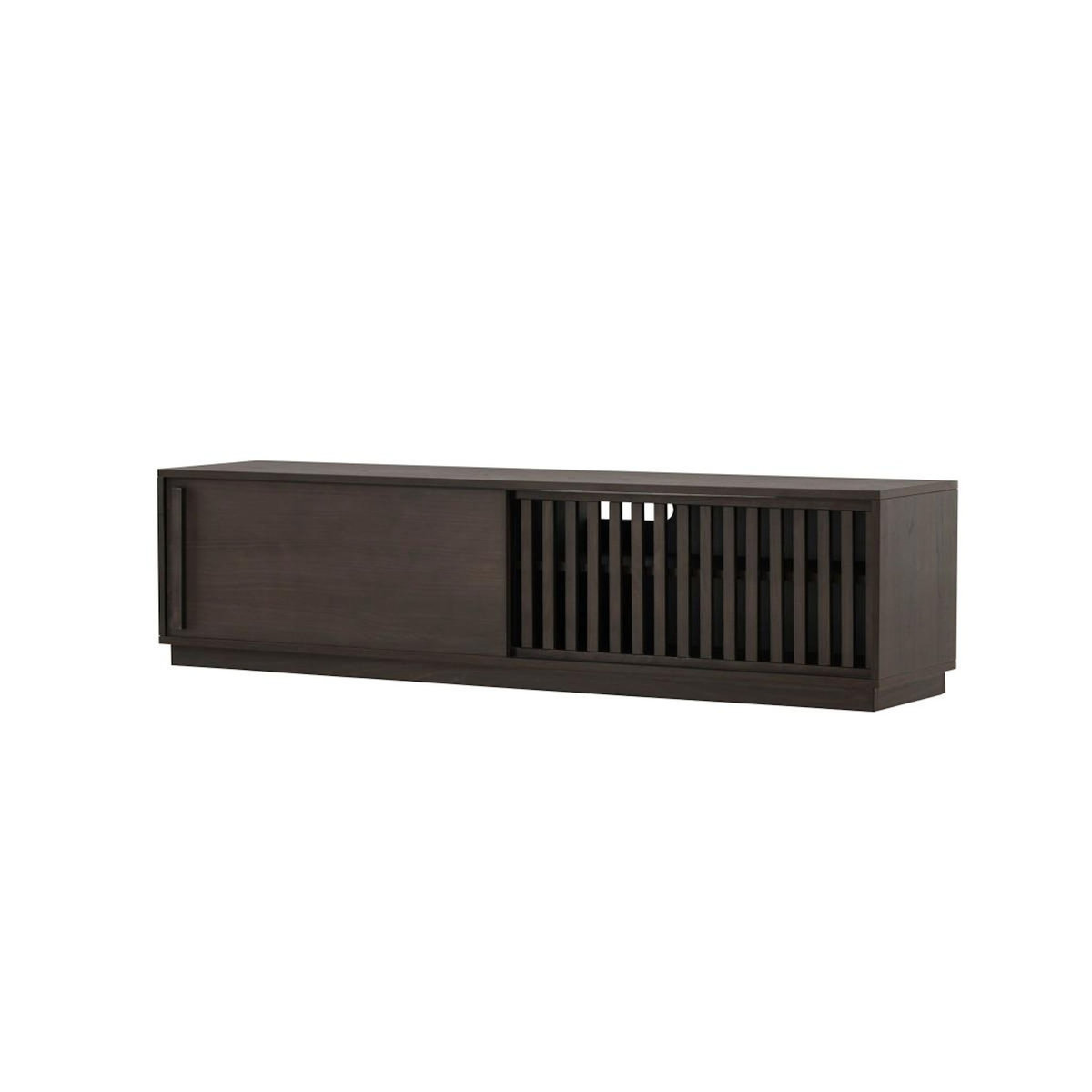 Paris Prix Meuble TV Design Nervuré  Lugo  180cm Marron