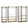 Voir la diapositive 4 : ID MARKET Dressing modulable XXL grande capacité L. 250 cm DETROIT design industriel