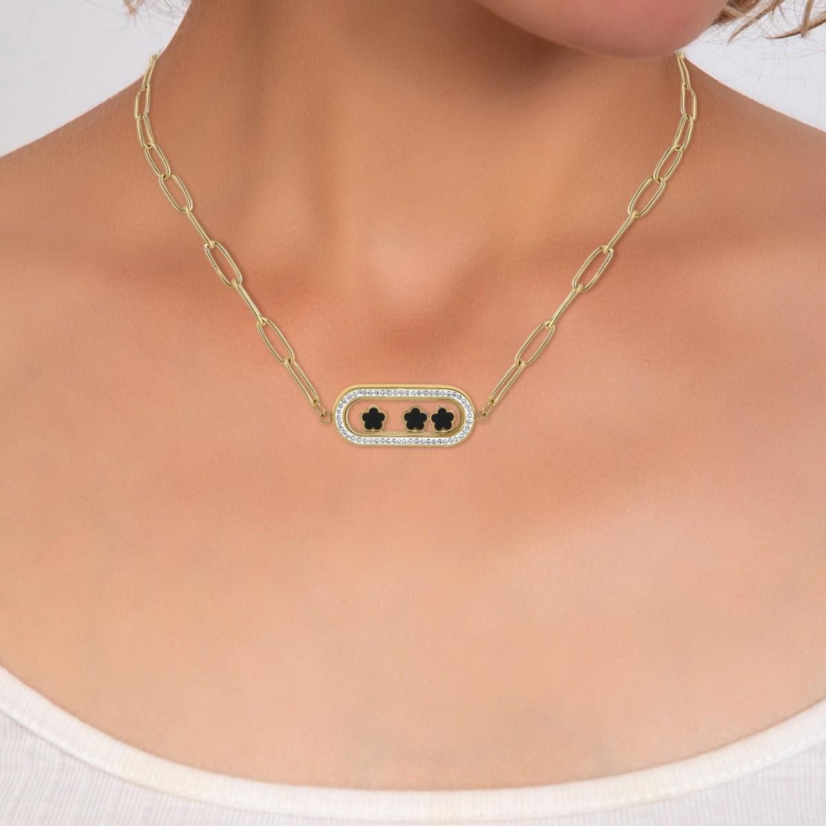 SC BOHEME Collier SC Bohème orné de Cristaux scintillants