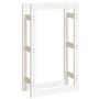 Voir la diapositive 2 : VIDAXL Support pour bois de chauffage Blanc 60x25x100 cm Bois de pin