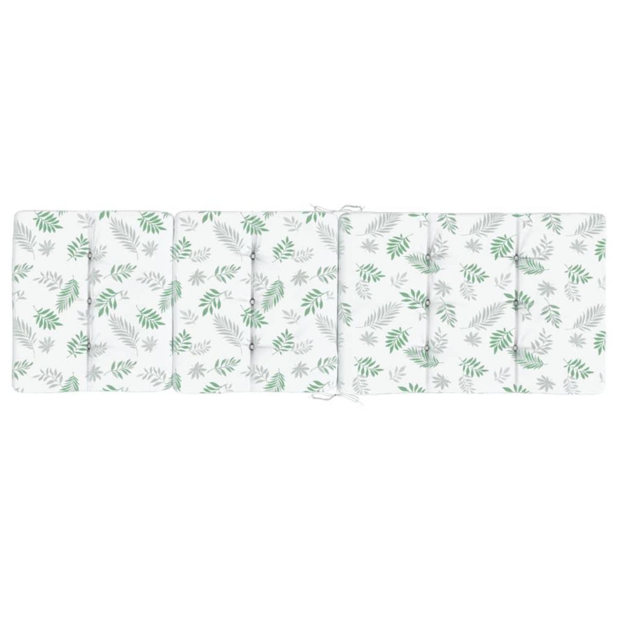 VIDAXL Coussins de chaise longue lot de 2 motif de feuilles