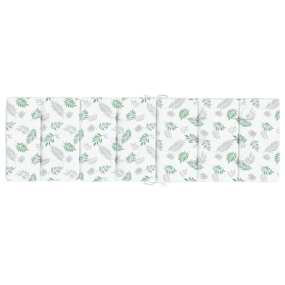 VIDAXL Coussins de chaise longue lot de 2 motif de feuilles