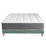 Voir la diapositive 5 : IDLITERIE Ensemble Matelas Ressort 7 zones H.28cm + Sommier Fabriqué en France MAX