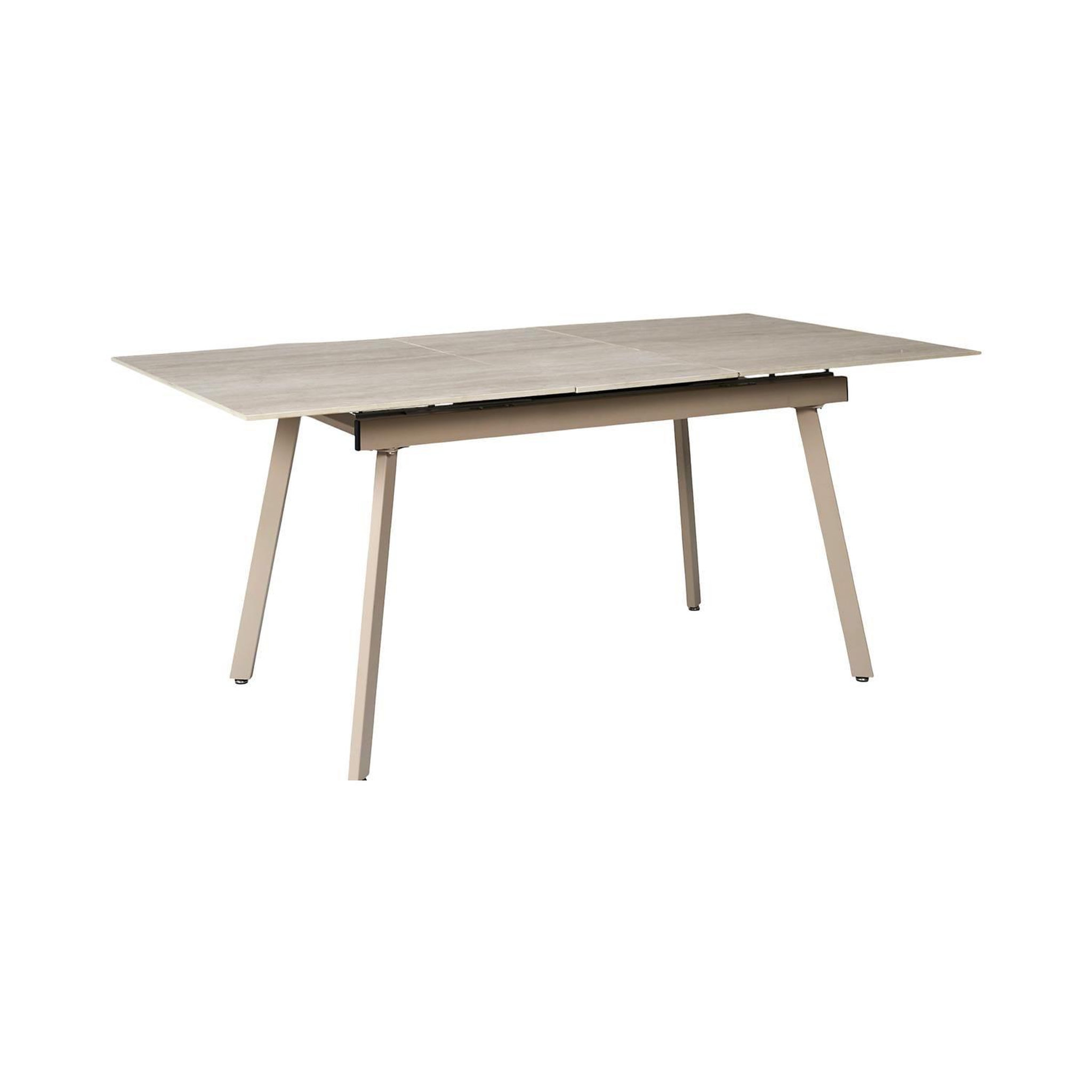 Voir la diapositive 5 : The Home Deco Factory Table à manger extensible en céramique effet travertin pour 6 à 8 personnes pietra - beige