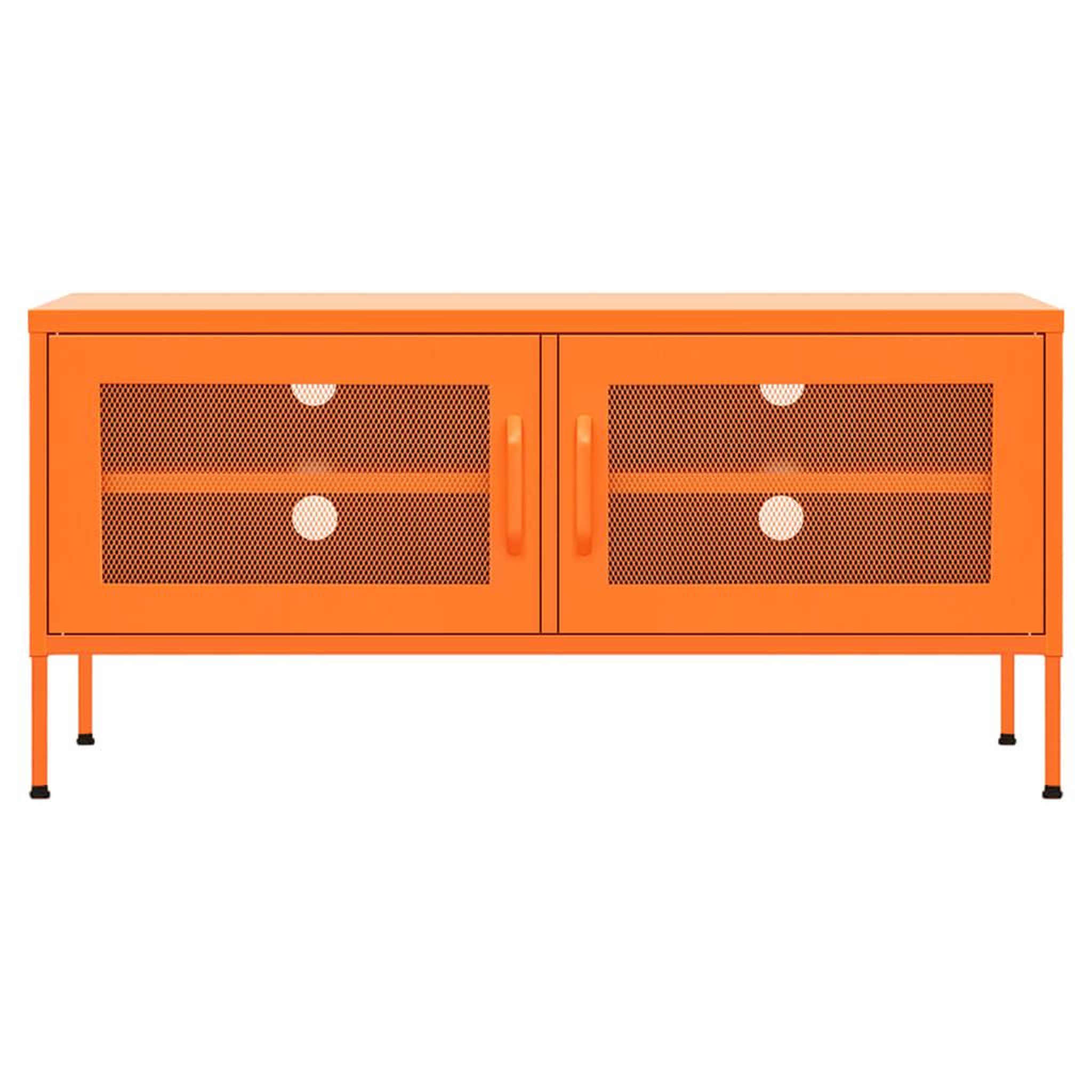 Voir la diapositive 3 : VIDAXL Meuble TV Orange 105x35x50 cm Acier