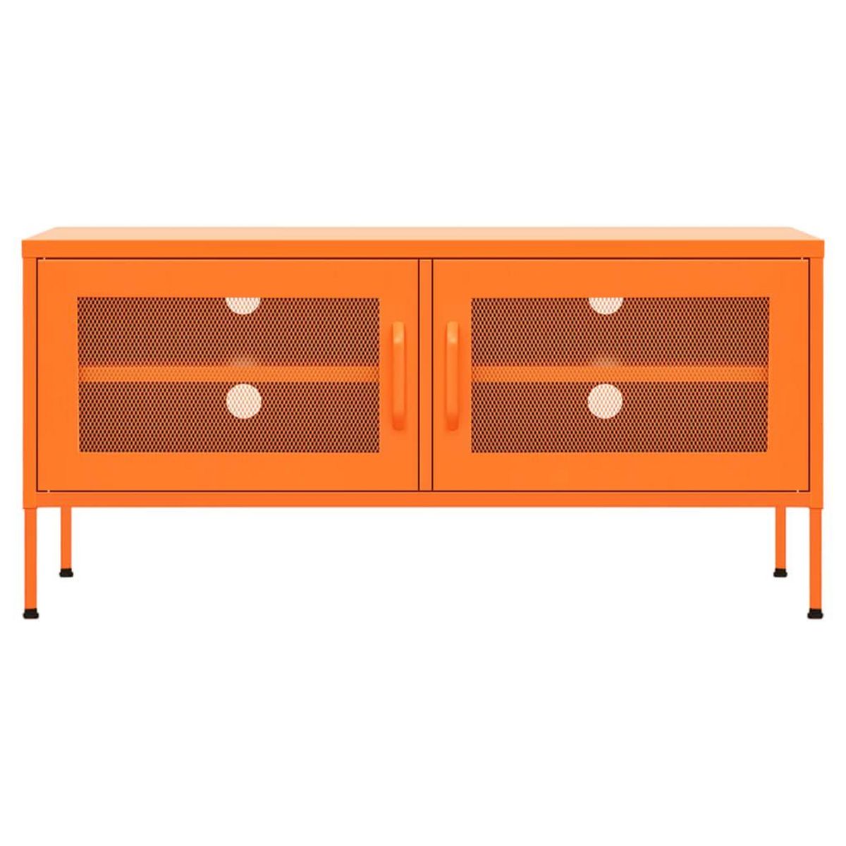 VIDAXL Meuble TV Orange 105x35x50 cm Acier