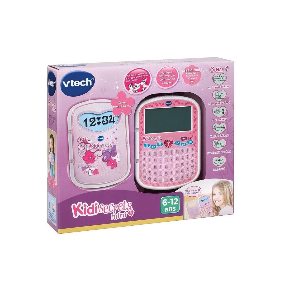 VTECH KidiSecrets Mini rose interactif 
