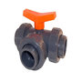 Voir la diapositive 2 : JARDIDECO Vanne 3 voies PVC pression en T Ø 63 mm - Fitt