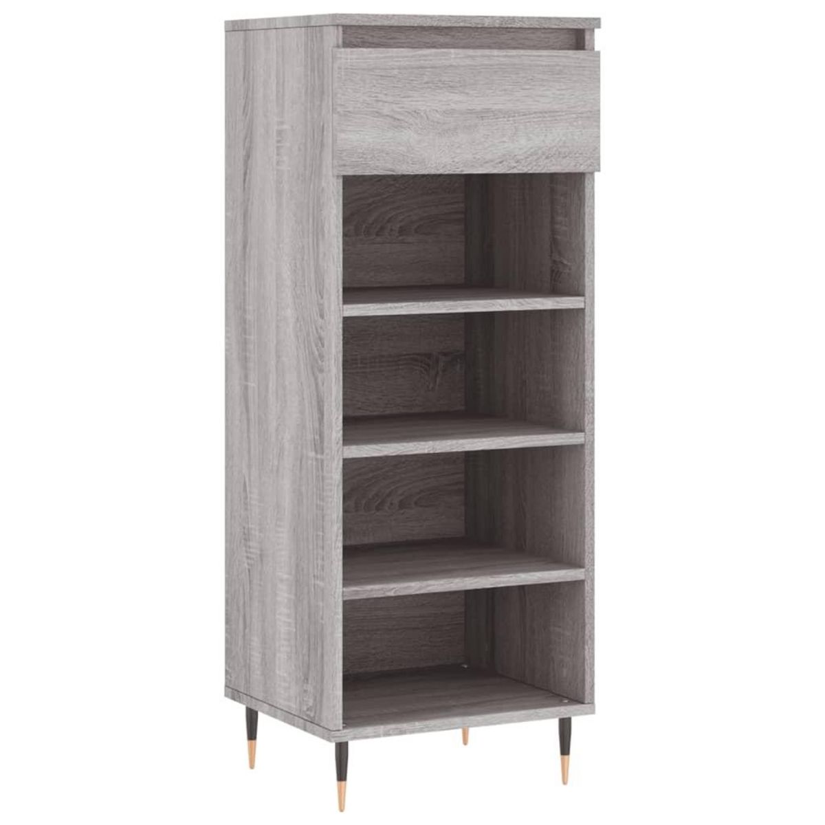 VIDAXL Armoire a chaussures Sonoma gris 40x36x105 cm Bois d'ingenierie